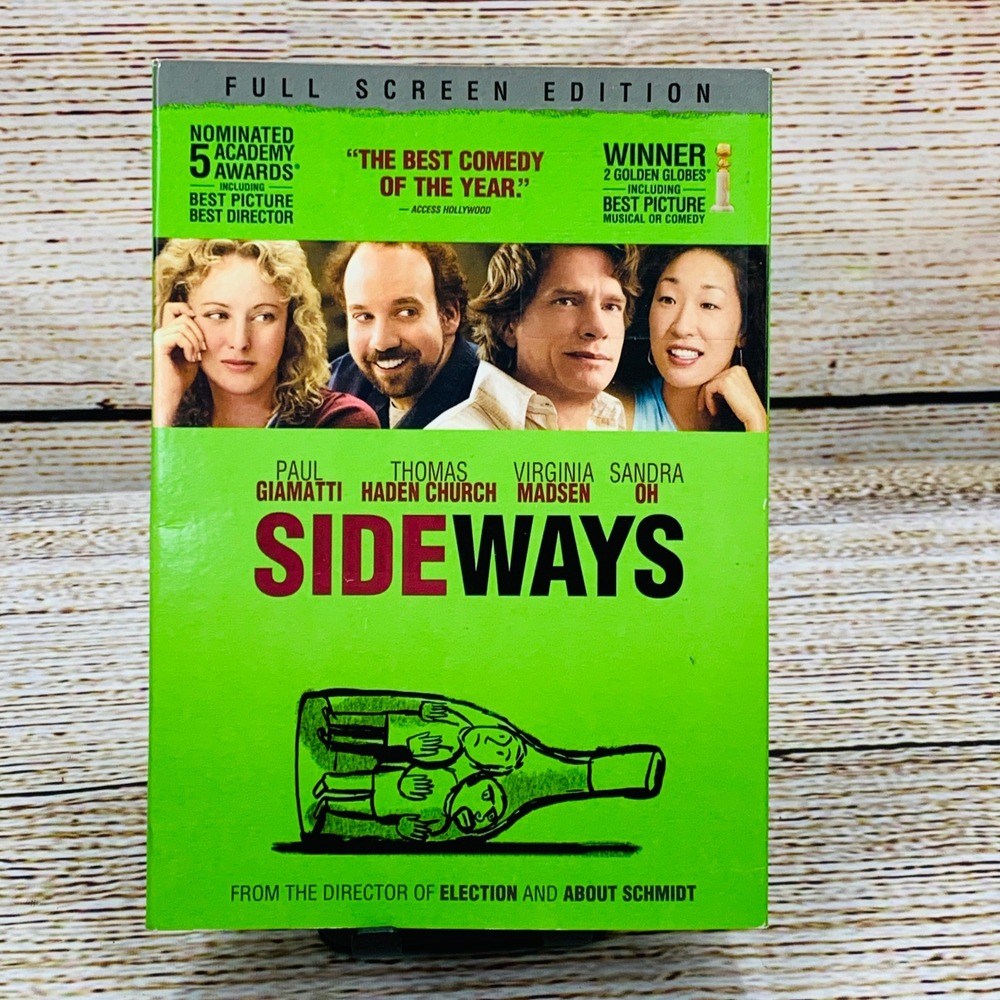 Sideways [2004 DVD] Full Screen Edition Comedy Drama Movie Paul‎ Giamatti